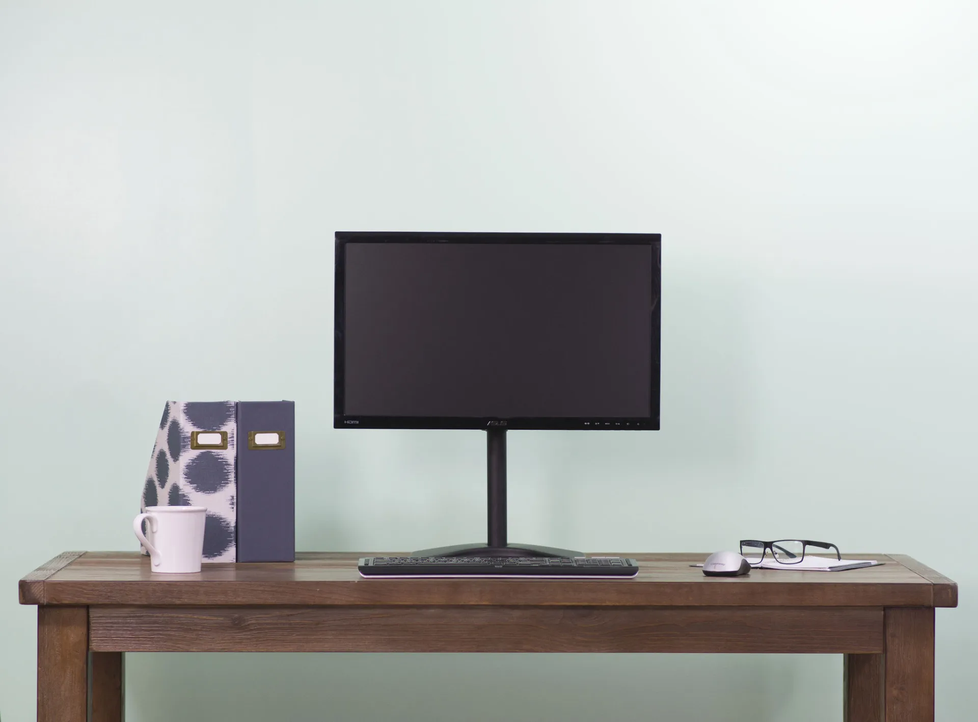 Schreibtischhalterung für 1 LCD TV LED 13"-27", mit Standfuß, Höhe: 465 mm – Bild 6