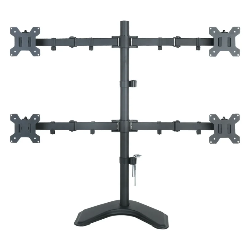 Schreibtischhalterung für 4 LCD TV LED 13″-27″, mit Standfuß