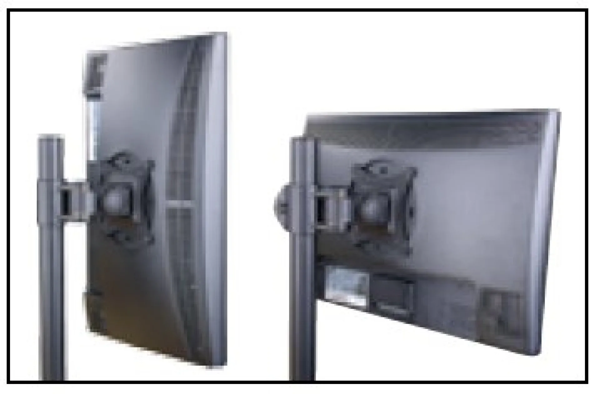 Schreibtischhalterung für 2 LCD TV LED 13"-27", diagonal, mit Klemme – Bild 4