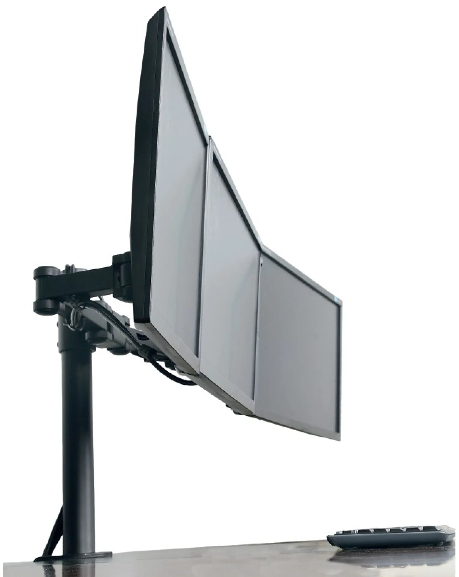 Schreibtischhalterung für 3 LCD TV LED 13"-24", mit Klemme – Bild 3