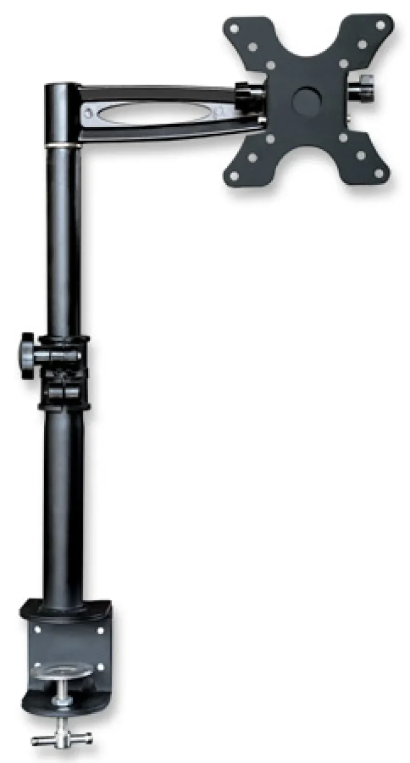 Schreibtischhalterung für LCD TV LED 13″-27″, Mittelarm neigbar, mit Klemme