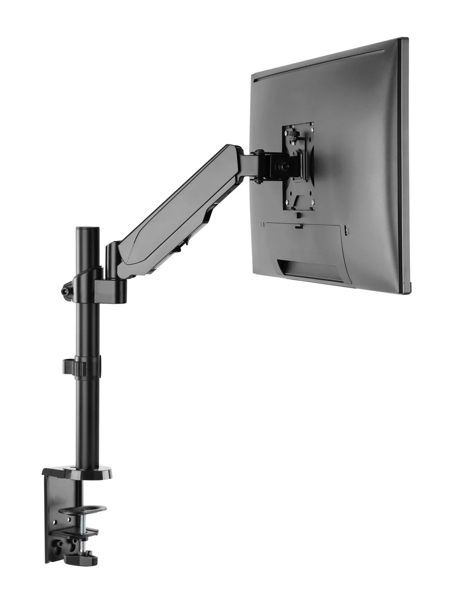 Schreibtischhalterung für 1 LCD TV LED 17"-32", 1 Arm, mit Gasfeder, Schwarz – Bild 3