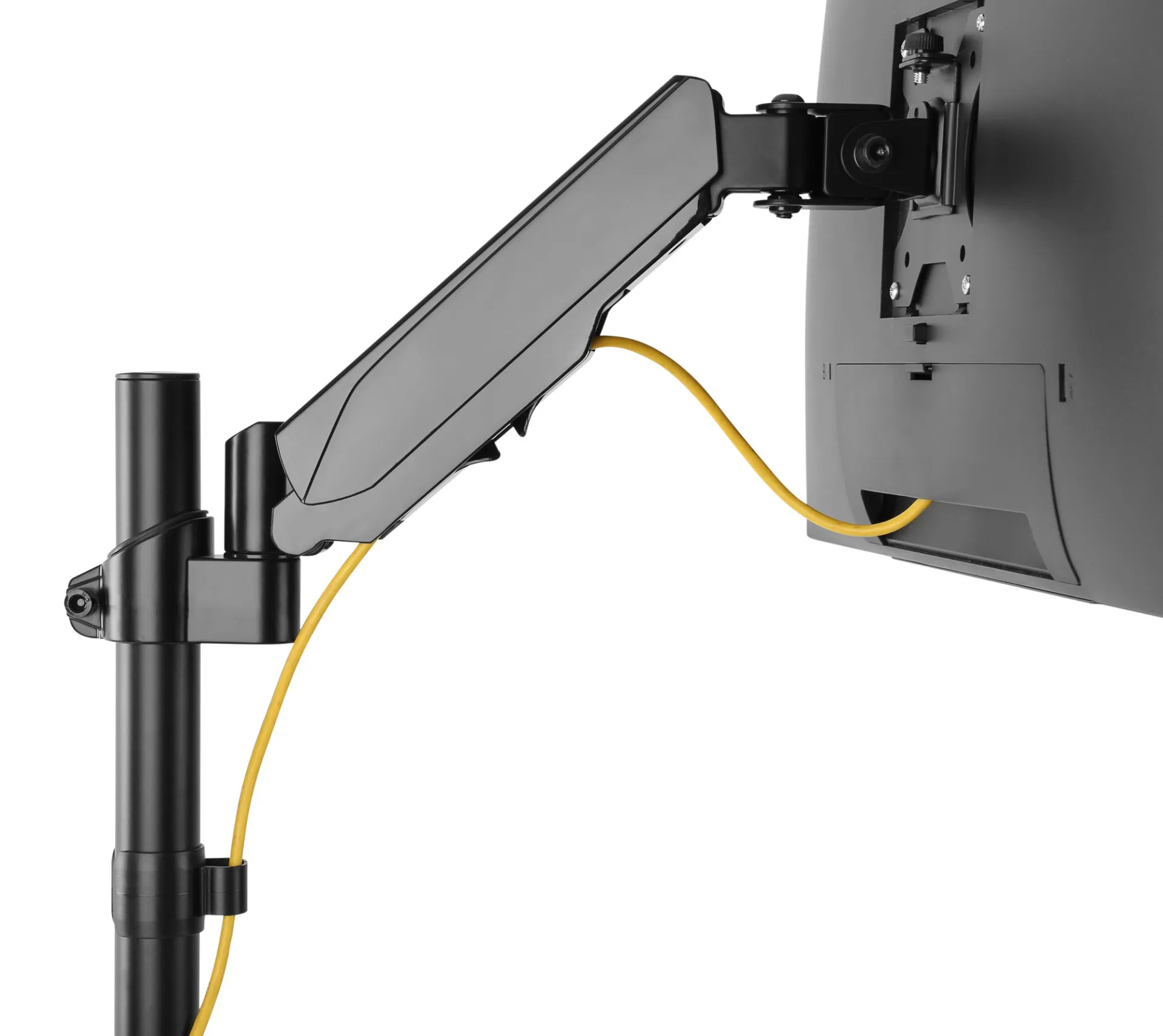 Schreibtischhalterung für 1 LCD TV LED 17"-32", 1 Arm, mit Gasfeder, Schwarz – Bild 4