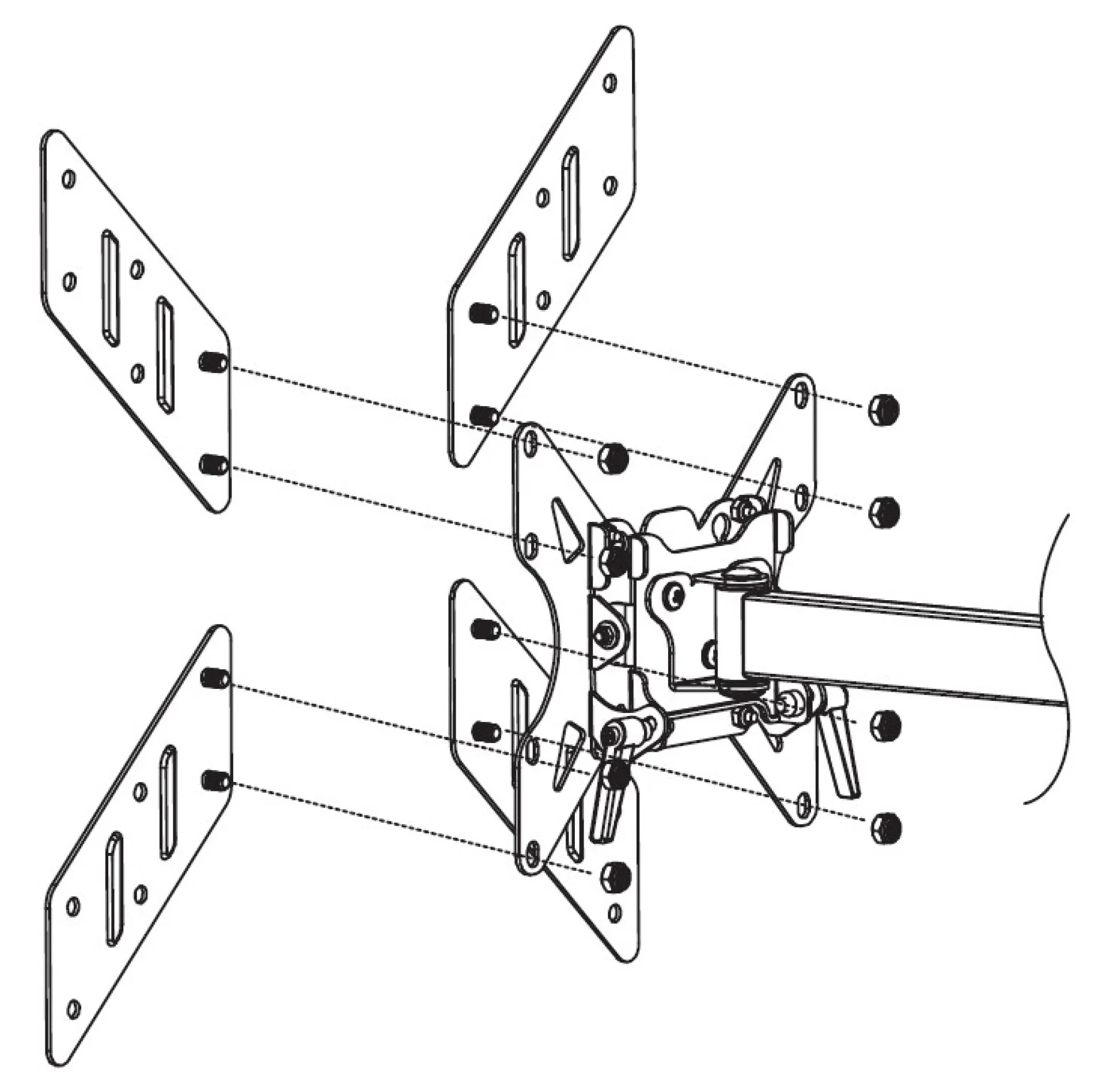 Universal VESA-Adapter von 200x200 bis zu 400x400 – Bild 3