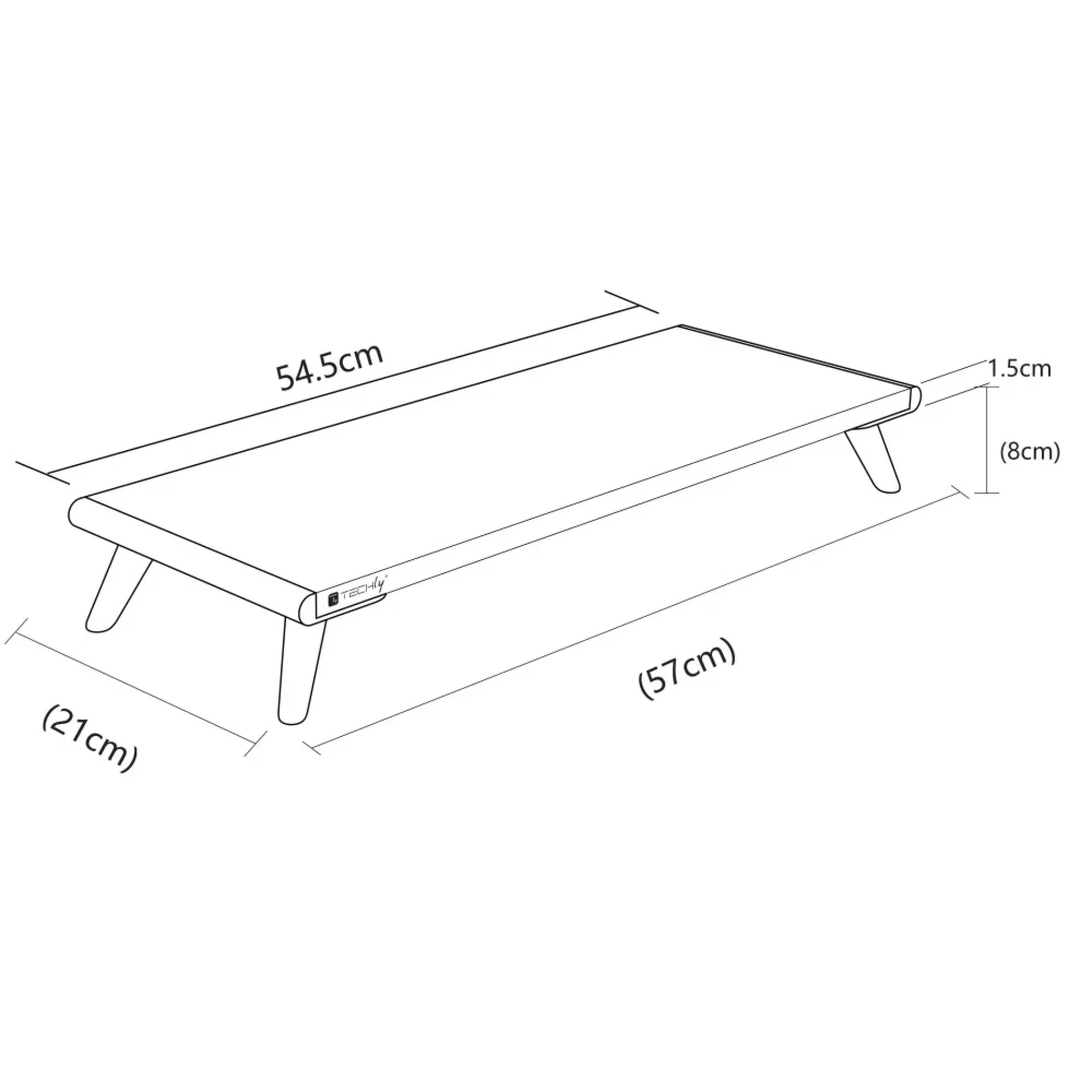 Techly ergonomischer Monitorständer – Bild 2