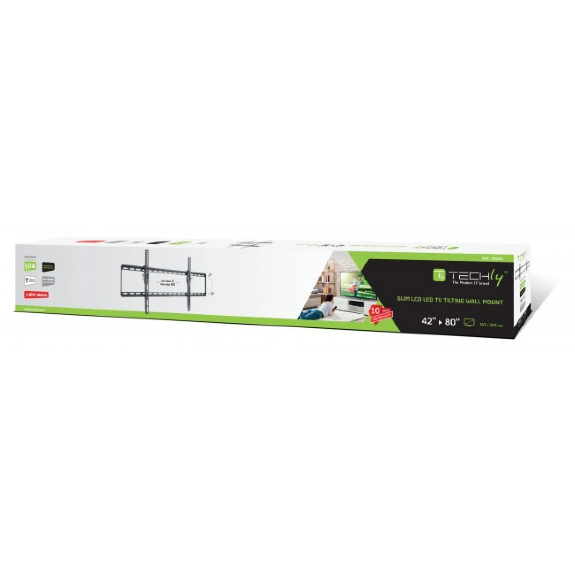 Wandhalterung für LCD TV LED 42"-80" ,36 mm Wandabstand, neigbar, schwarz – Bild 2
