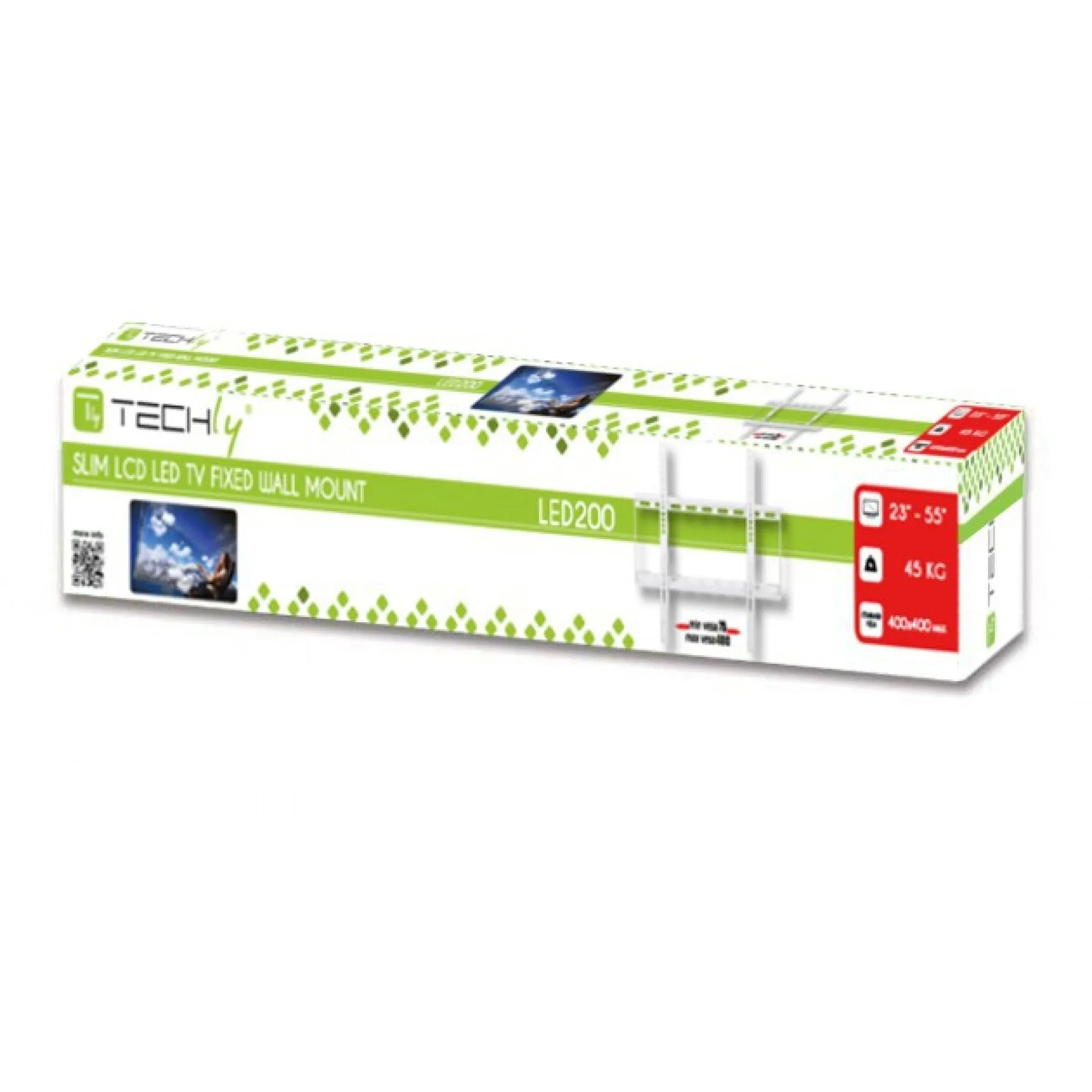 Wandhalterung für LCD TV LED 23"-55" Slim fix, weiß – Bild 2