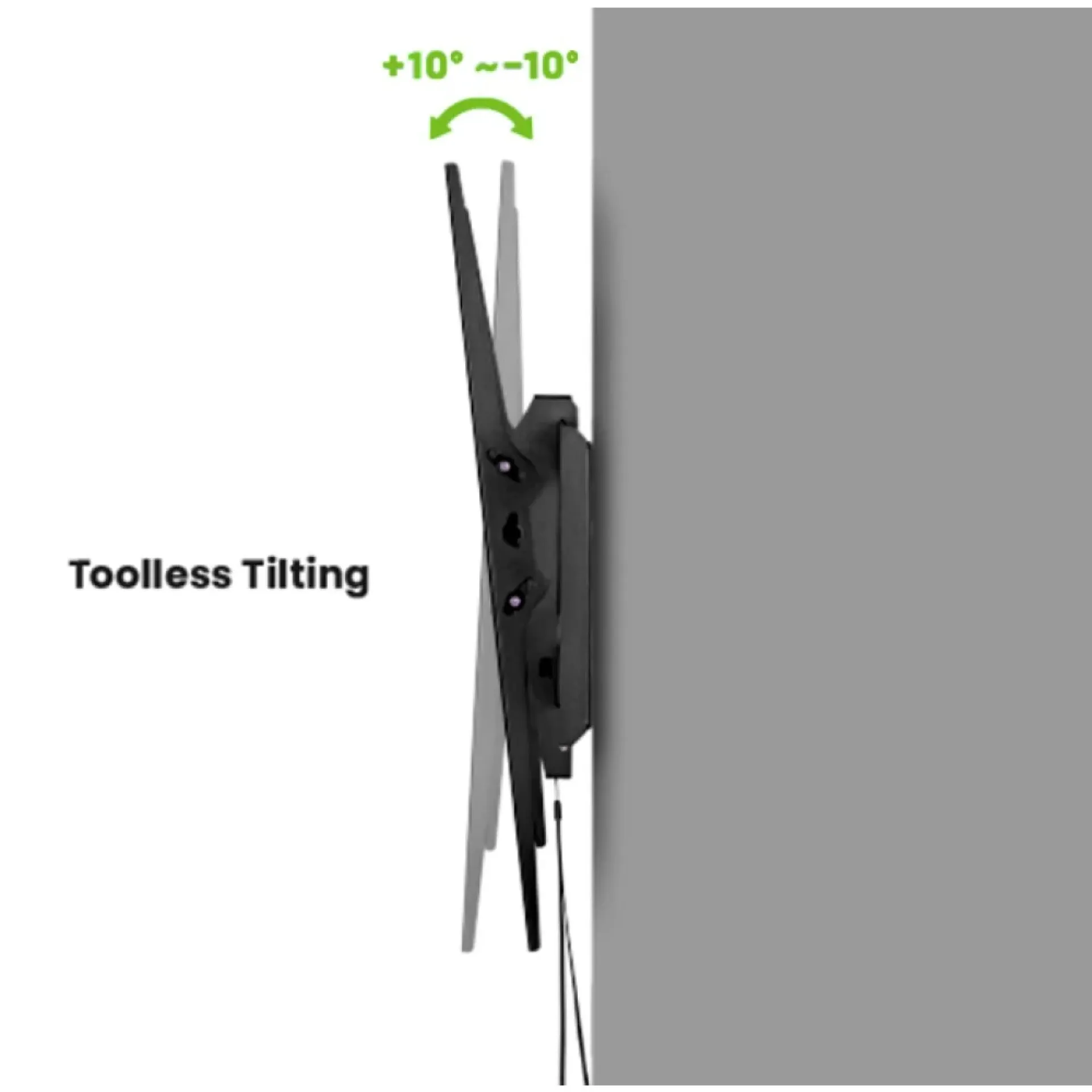 Techly Wandhalterung 60-120" schlank, neigbar LCD LED TV – Bild 3