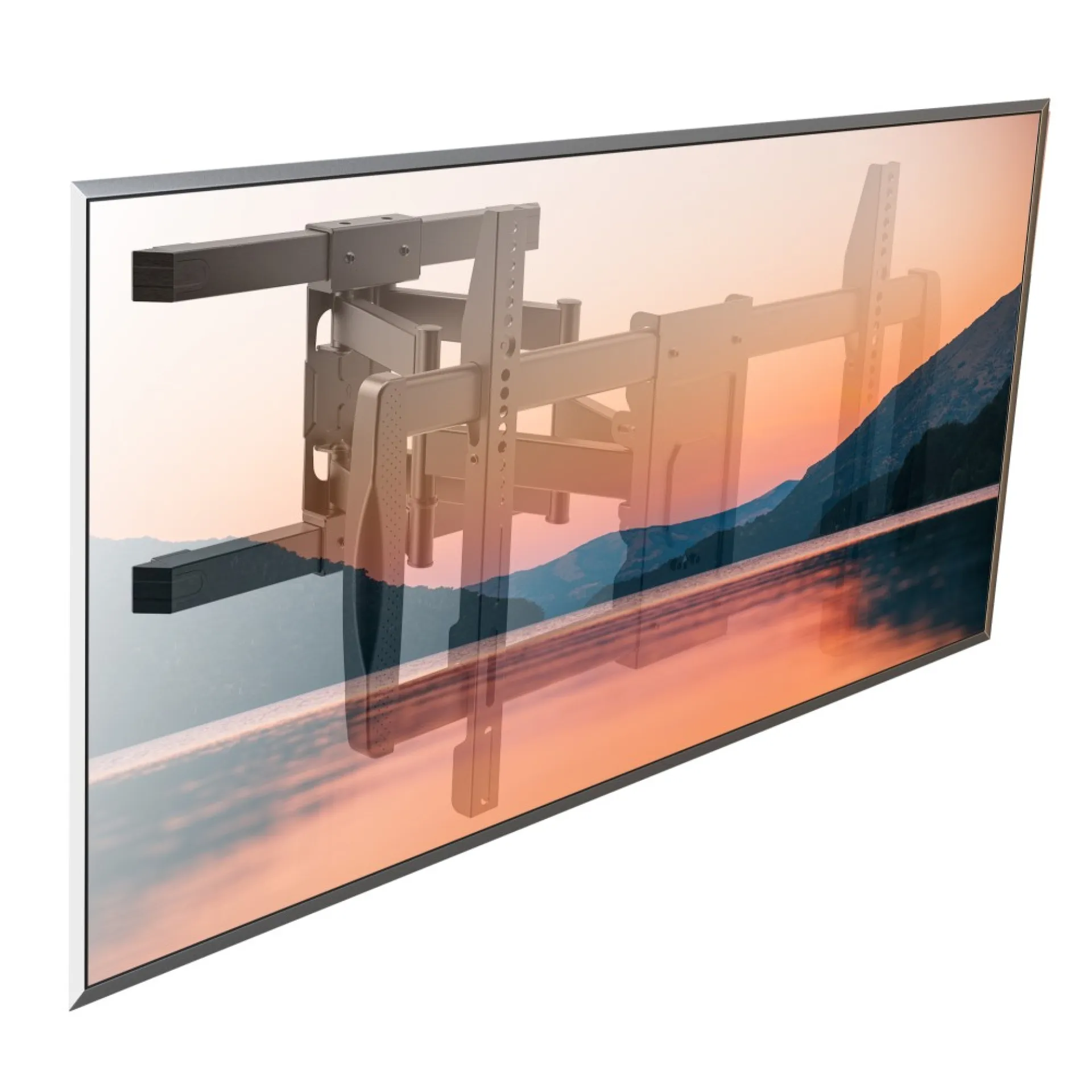 Techly Wandhalterung 42-75" Doppelarm, Full-Motion LCD TV – Bild 3