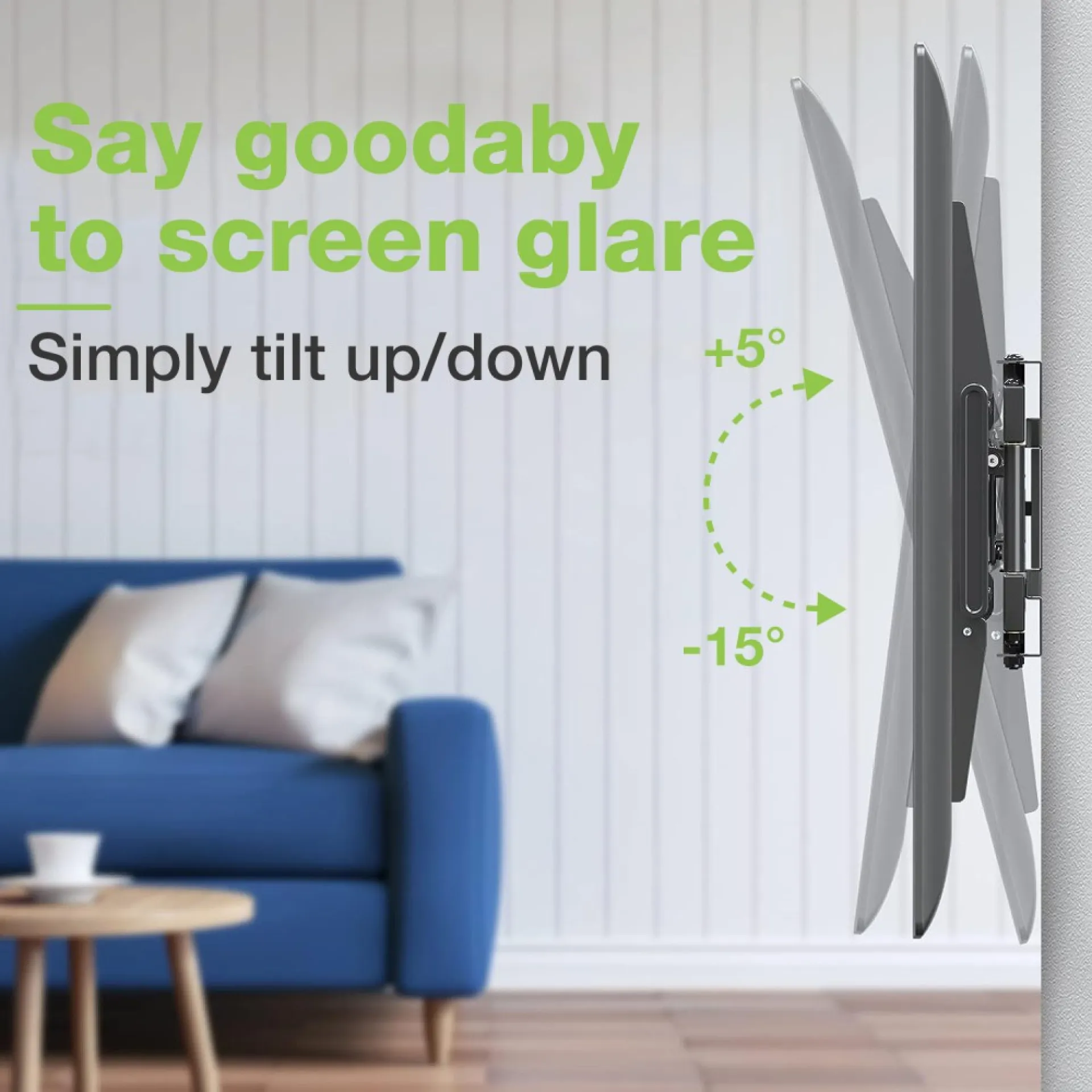 Techly Wandhalterung 42-75" Doppelarm, Full-Motion LCD TV – Bild 4