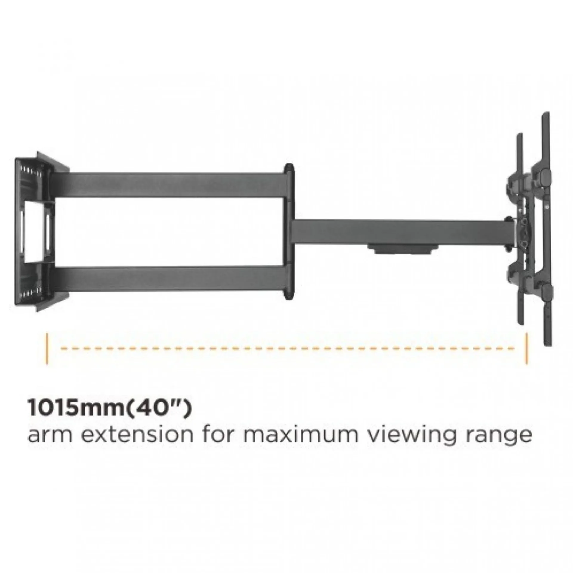 Wandhalterung für 1 LCD TV LED 43"-80" 1015mm Wandabstand, Schwarz – Bild 5