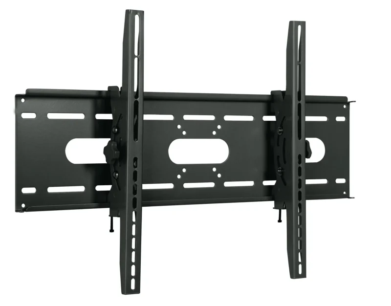 Wandhalterung für 1 LCD TV LED 42″-80″, 82mm Wandabstand, neigbar, Schwarz