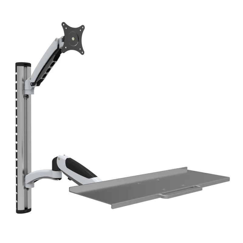 Wandhalterung für 15″-27″, mit flexibler Tastaturablage und Arm