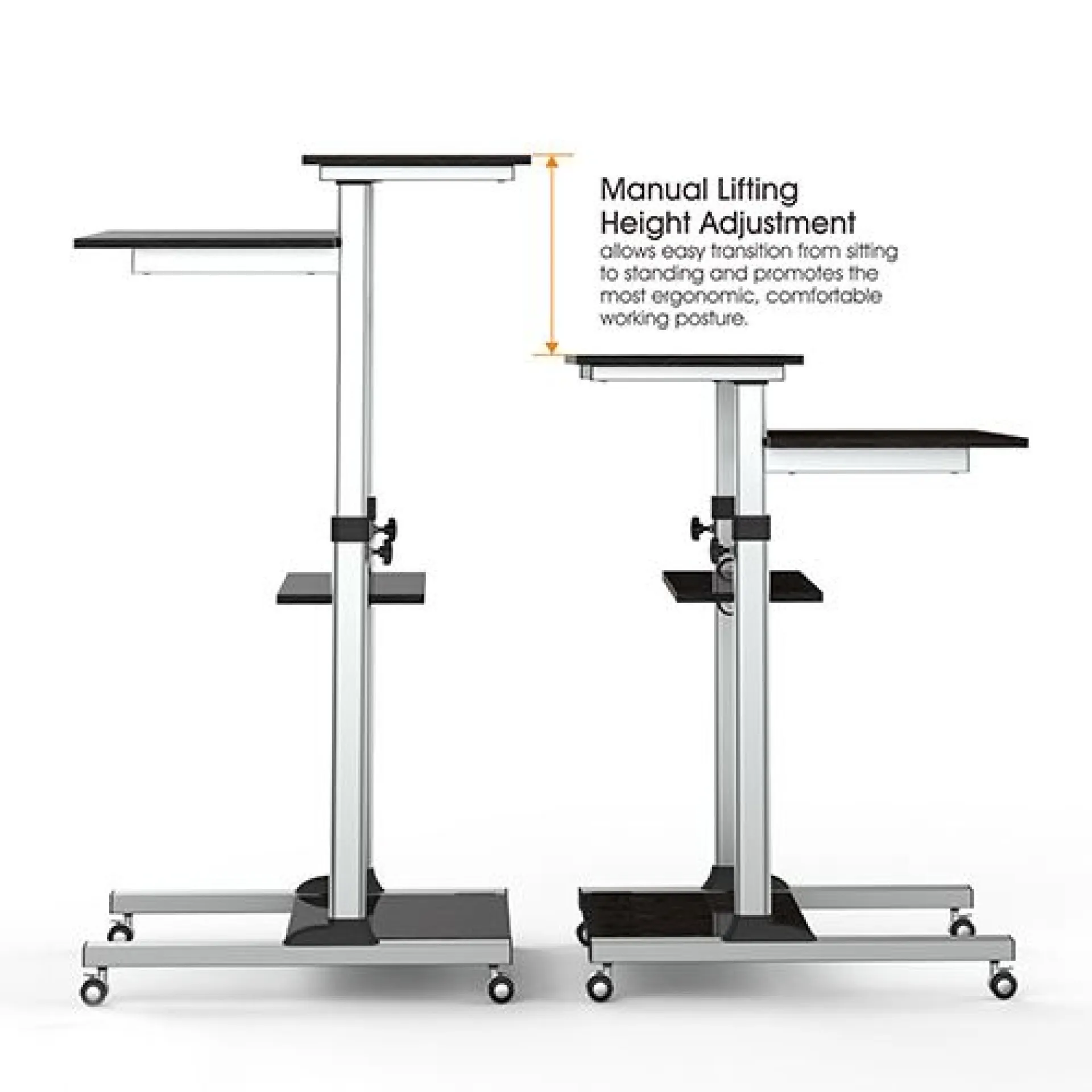 Universal Trolley für Notebook, 94-138cm – Bild 3