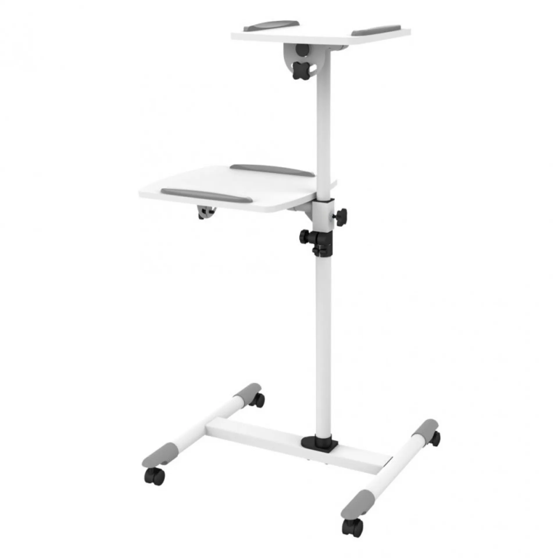 Flexible Universal Trolleys für Notebook / Beamer, 85-110 cm, weiß – Bild 2