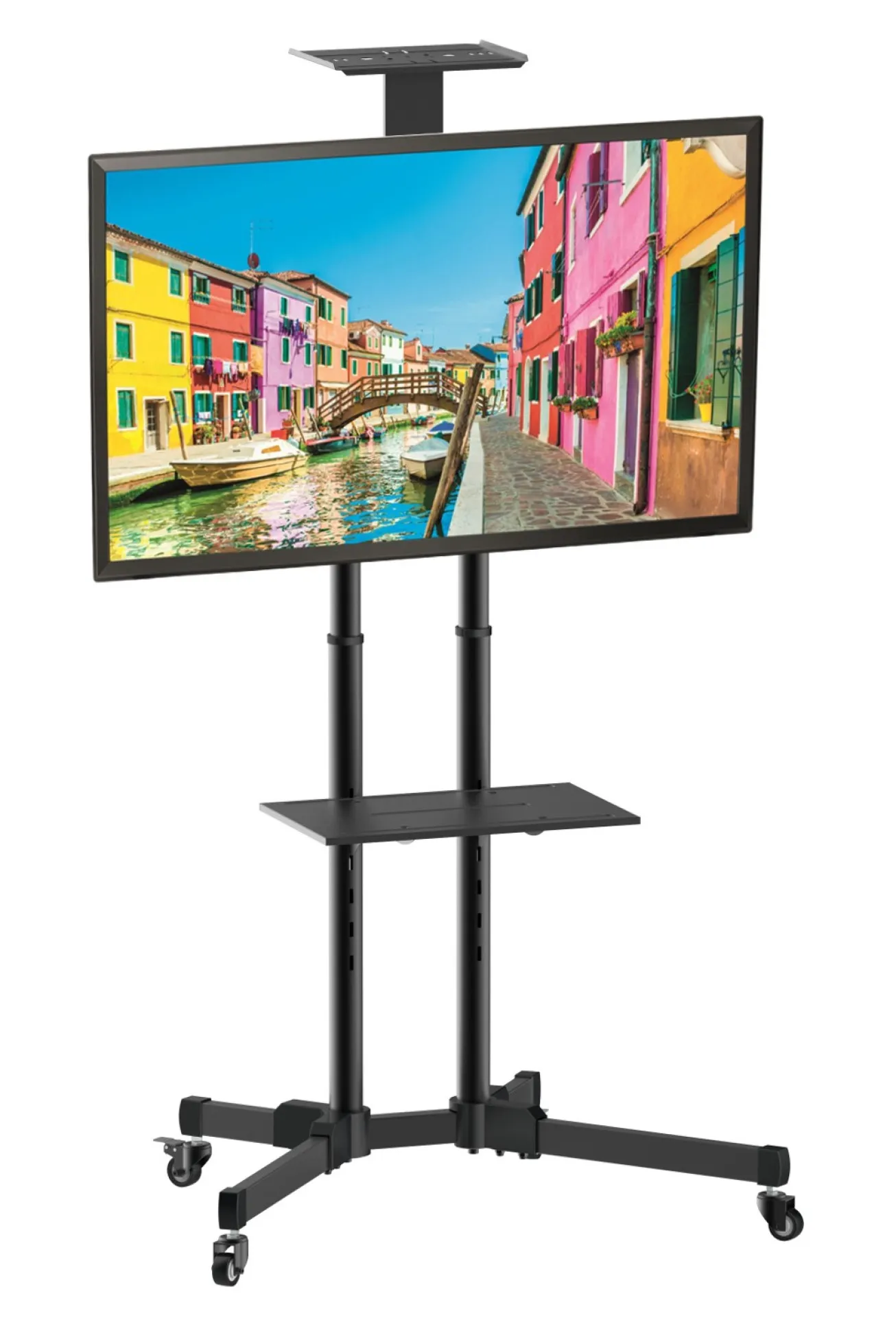 TV LED/LCD Wagen für LCD LED TV 37-70", mit zwei Ablagen – Bild 2