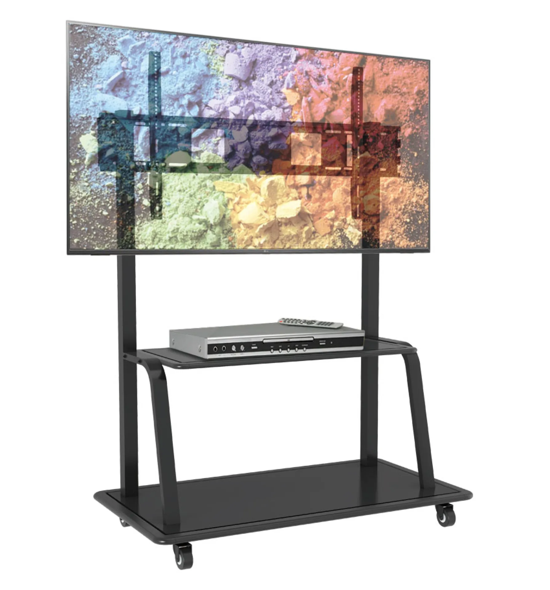 TV LED/LCD Wagen für LCD LED TV 55-110", mit Ablage – Bild 3