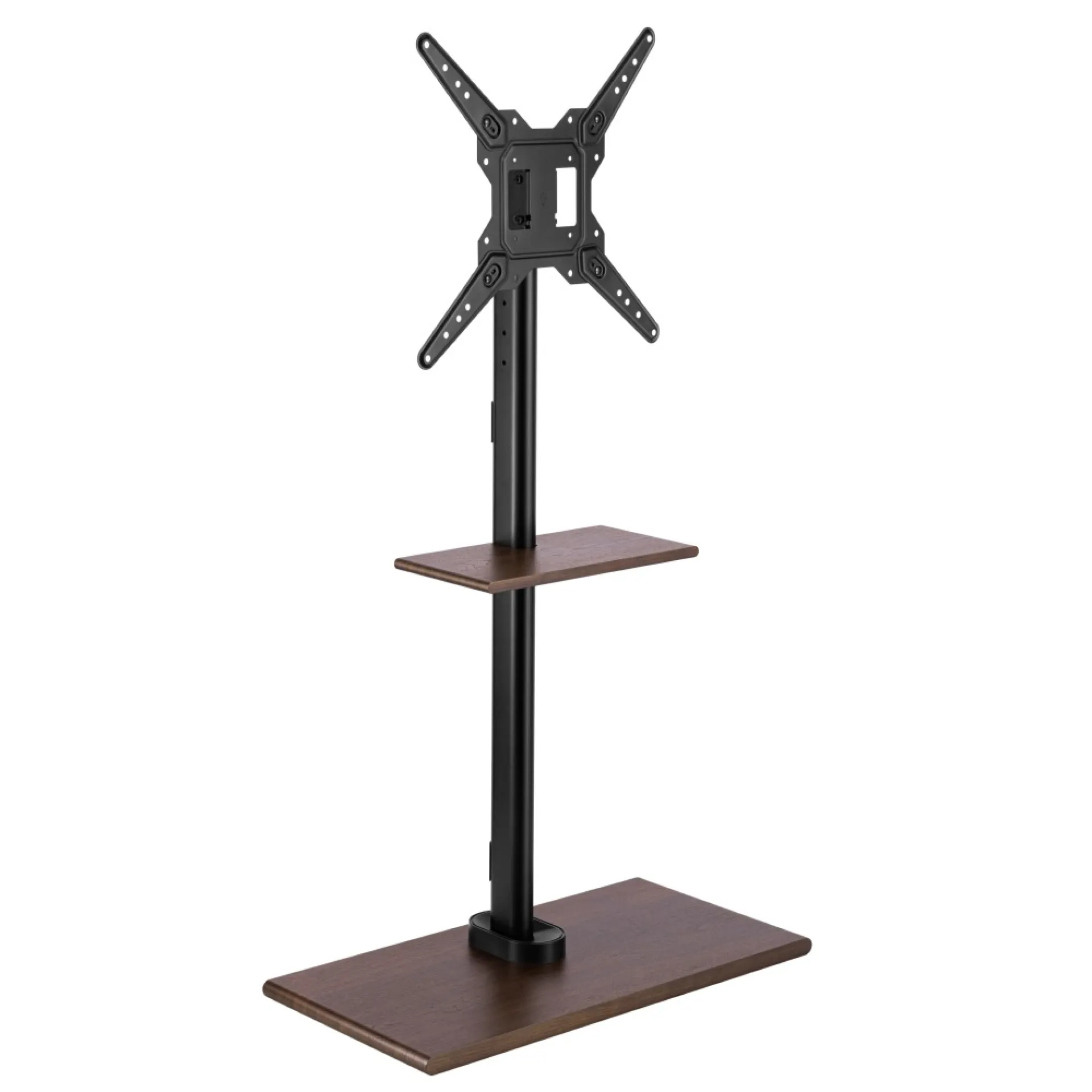 TV Standfuß für LCD/LED/Plasma TV 23-55" mit einer Ablage Holzdesign