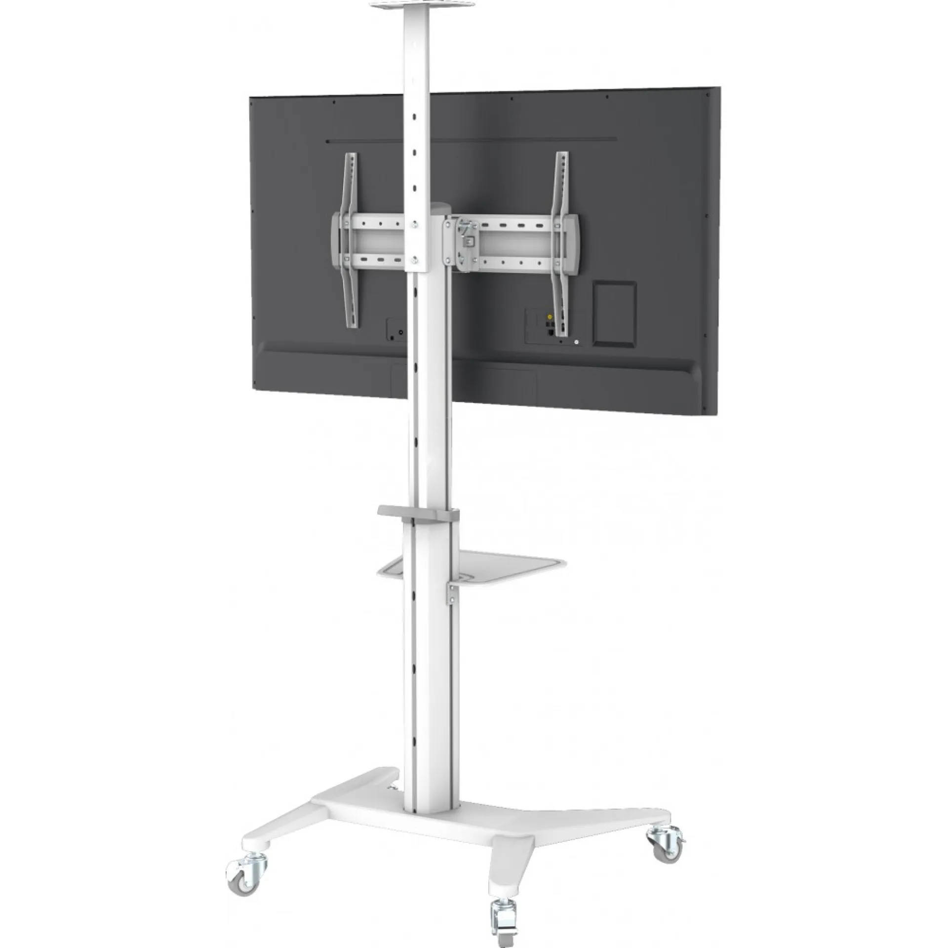 Ultra-moderner TV-Wagen aus Aluminium, weiß,für Fernseher von von 37" bis 70" – Bild 2