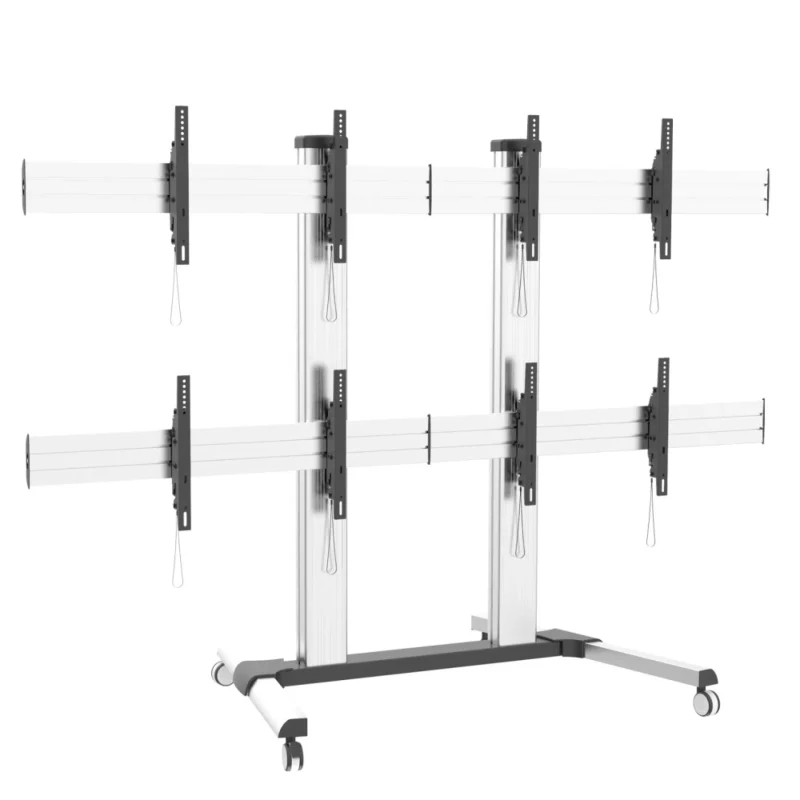 TV Wagen für 4 x LCD/LED TVs 32-52″ für eine Video Wall