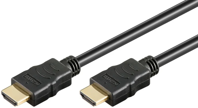 HDMI Kabel High Speed mit Ethernet, schwarz, 0,5 m