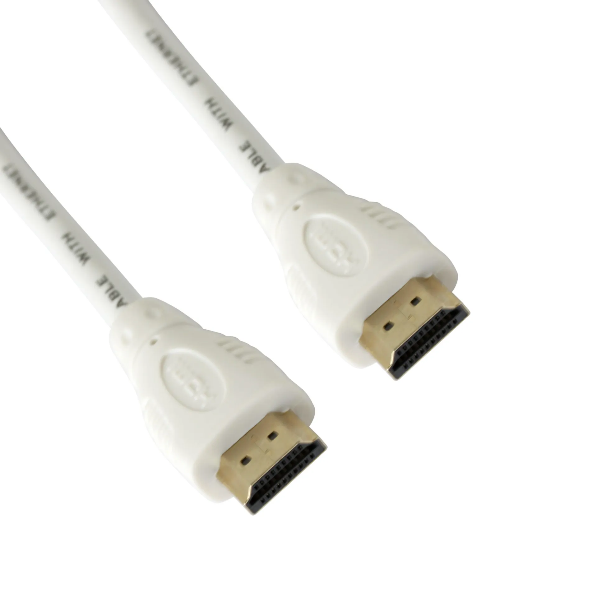 High Speed HDMI Kabel mit Ethernet, weiß, 2m – Bild 4