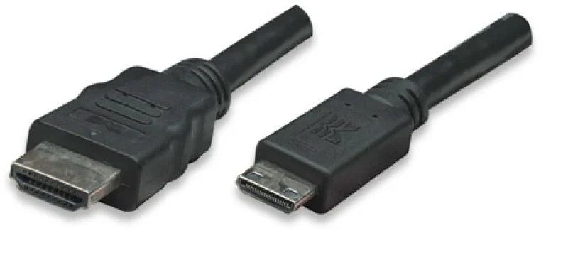 HDMI Kabel High Speed mit Ethernet und Mini HDMI Schwarz 1,8 m
