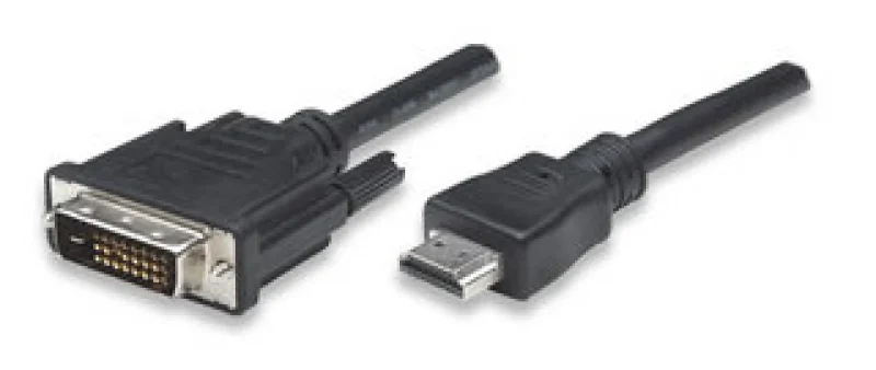 HDMI zu DVI-D Anschlusskabel, schwarz, 1 m
