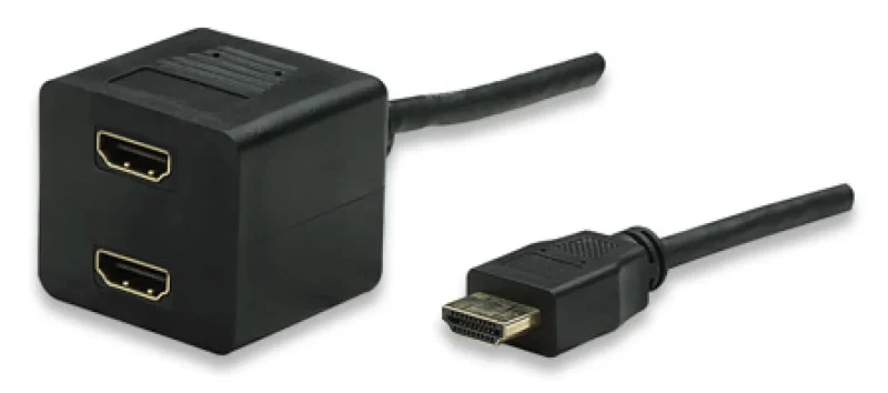 Videokabel Splitter HDMI Stecker auf 2x HDMI Buchse