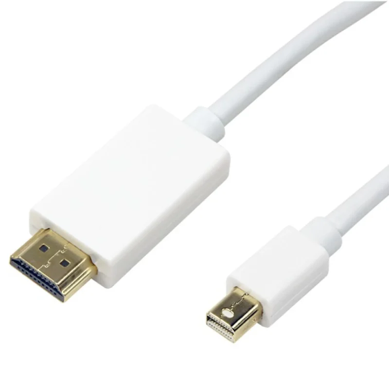 Mini-DisplayPort (Thunderbolt) Anschlusskabel auf HDMI, St.-St., weiß,