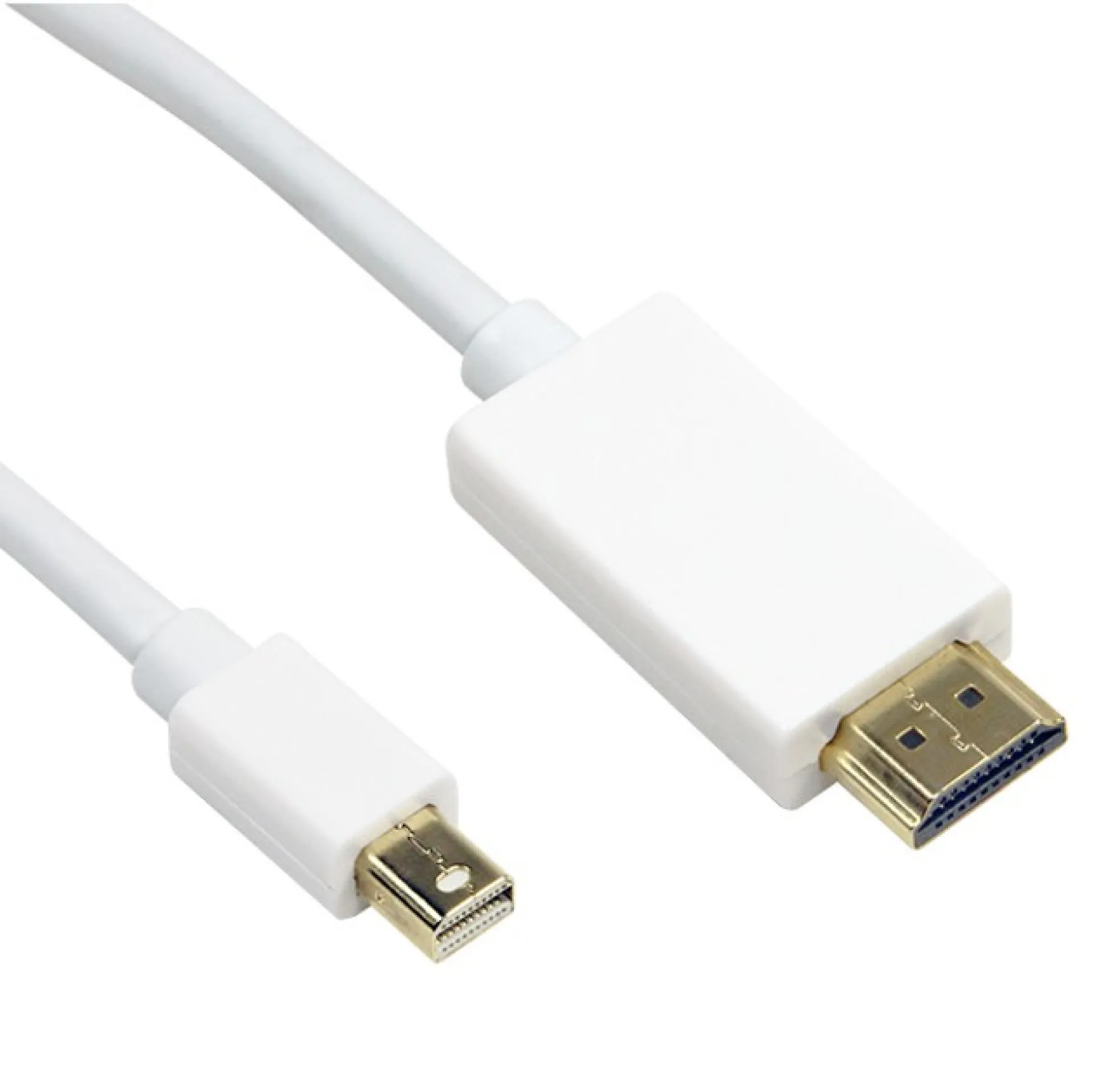 Mini-DisplayPort (Thunderbolt) Anschlusskabel auf HDMI, St.-St., weiß, – Bild 2