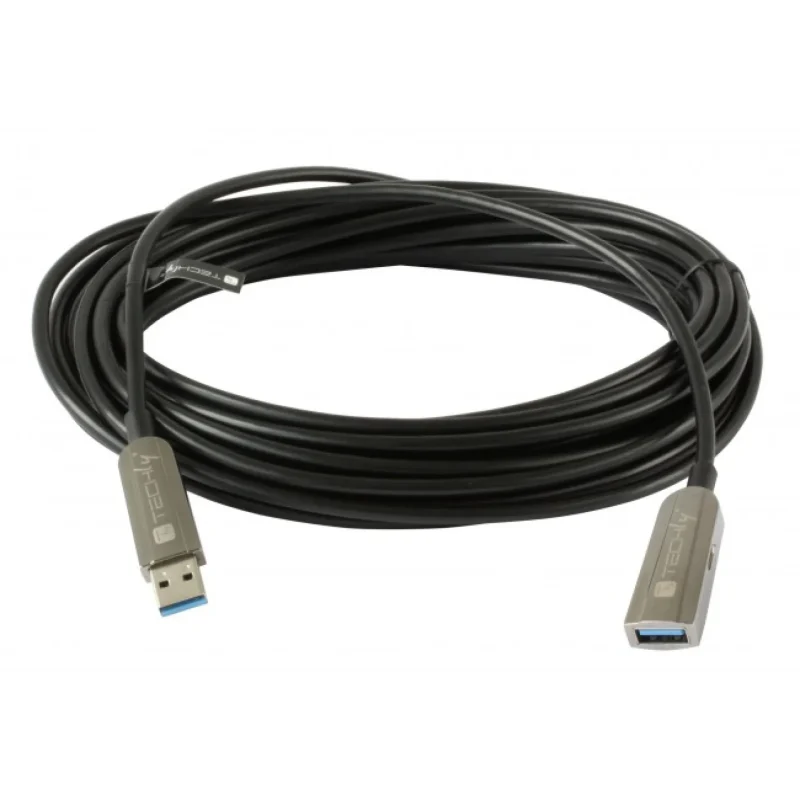USB3.0 AOC Kabel, A-A, St-Bu.,Schwarz 30 m