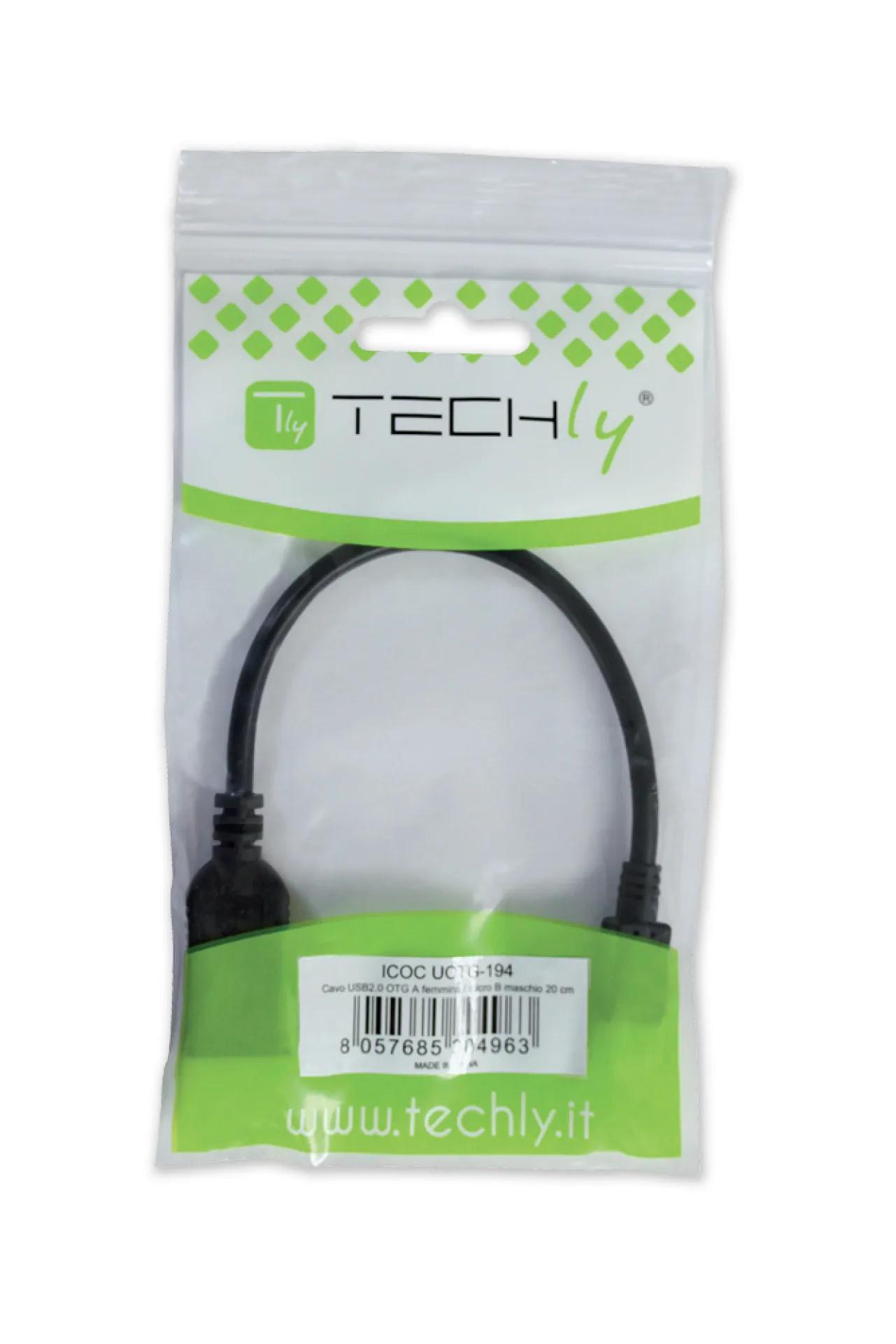 USB2.0 OTG Kabel A Buchse - Micro-B Stecker 0.2m – Bild 2