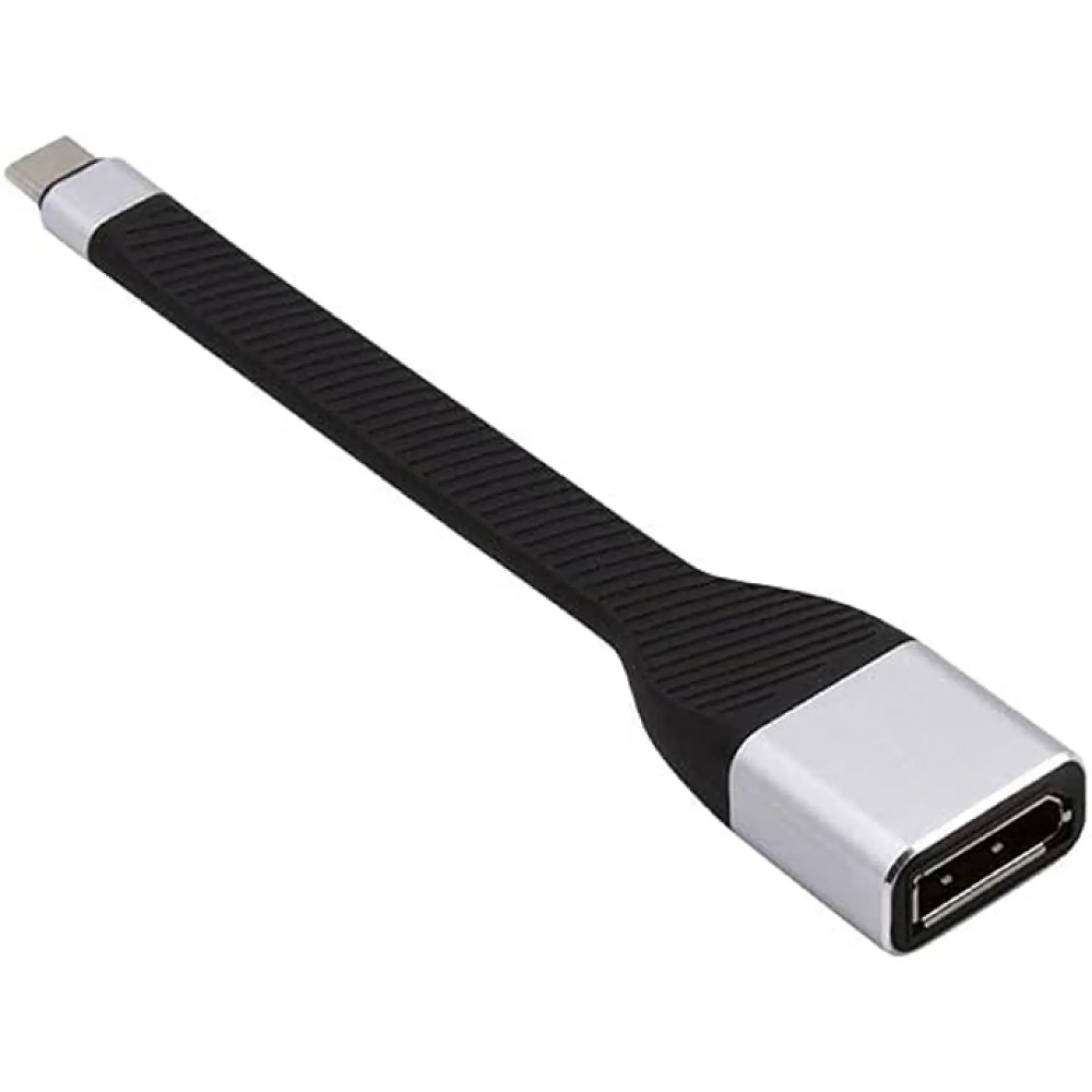 Techly USB-C Stecker zu Displayport Buchse kurz, flaches FPC Kabel – Bild 3