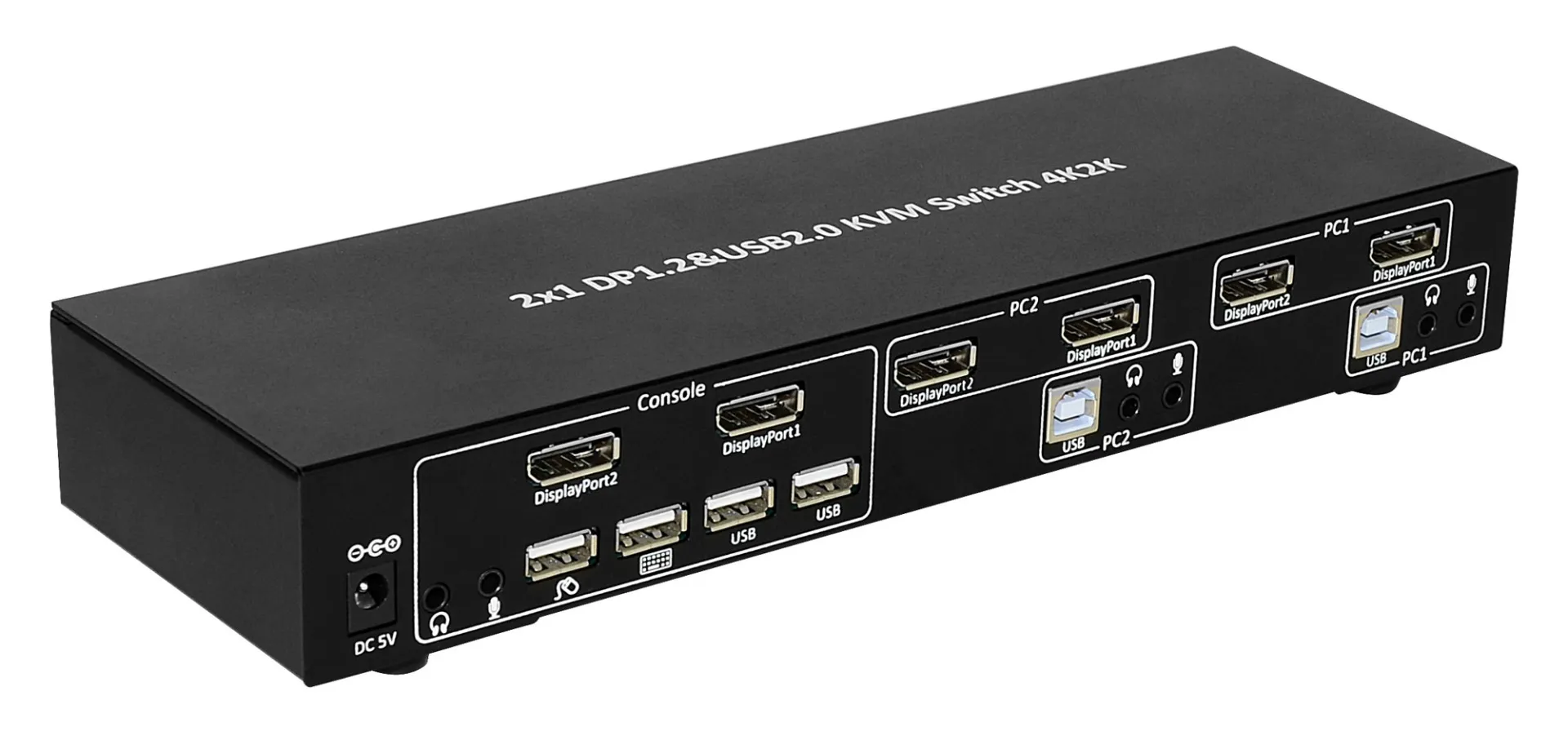 KVM-Switch DisplayPort 1.2, 2-Port, Dual-View – Bild 4