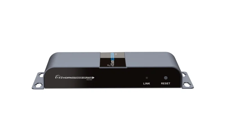 HDMI 1×2 Extender/Splitter Set mit IR über Netzwerkkabel bis zu 50m