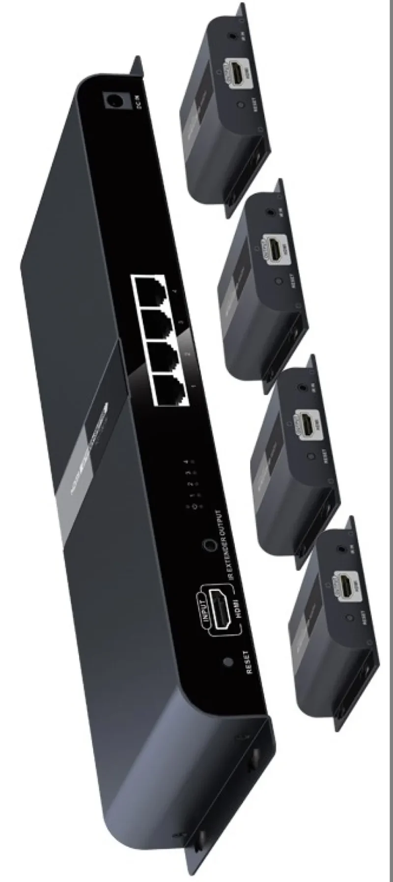 HDBitT HDMI Extender/Splitter mit IR, ,8-Port, 120m