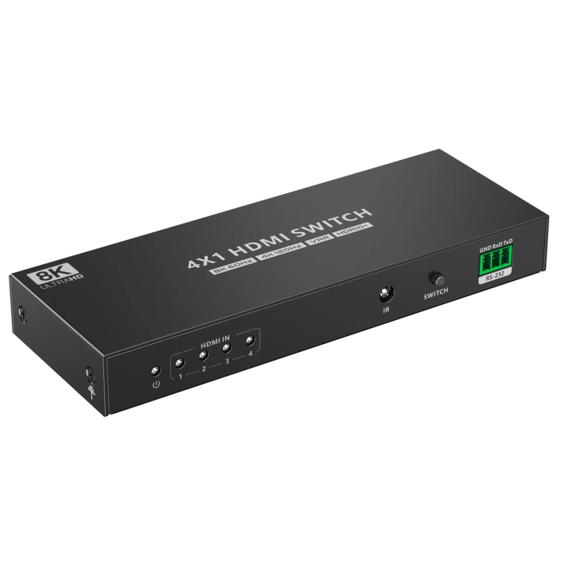 Techly 4x1 HDMI 2.1 8K 3D Switch mit optischen SPDIF – Bild 2
