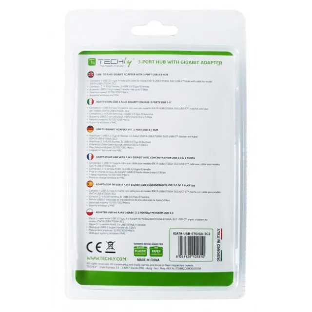 USB3.1 Typ-C Konverter auf 1x RJ45 Buchse & 3x USB3.0 A Buchse – Bild 5
