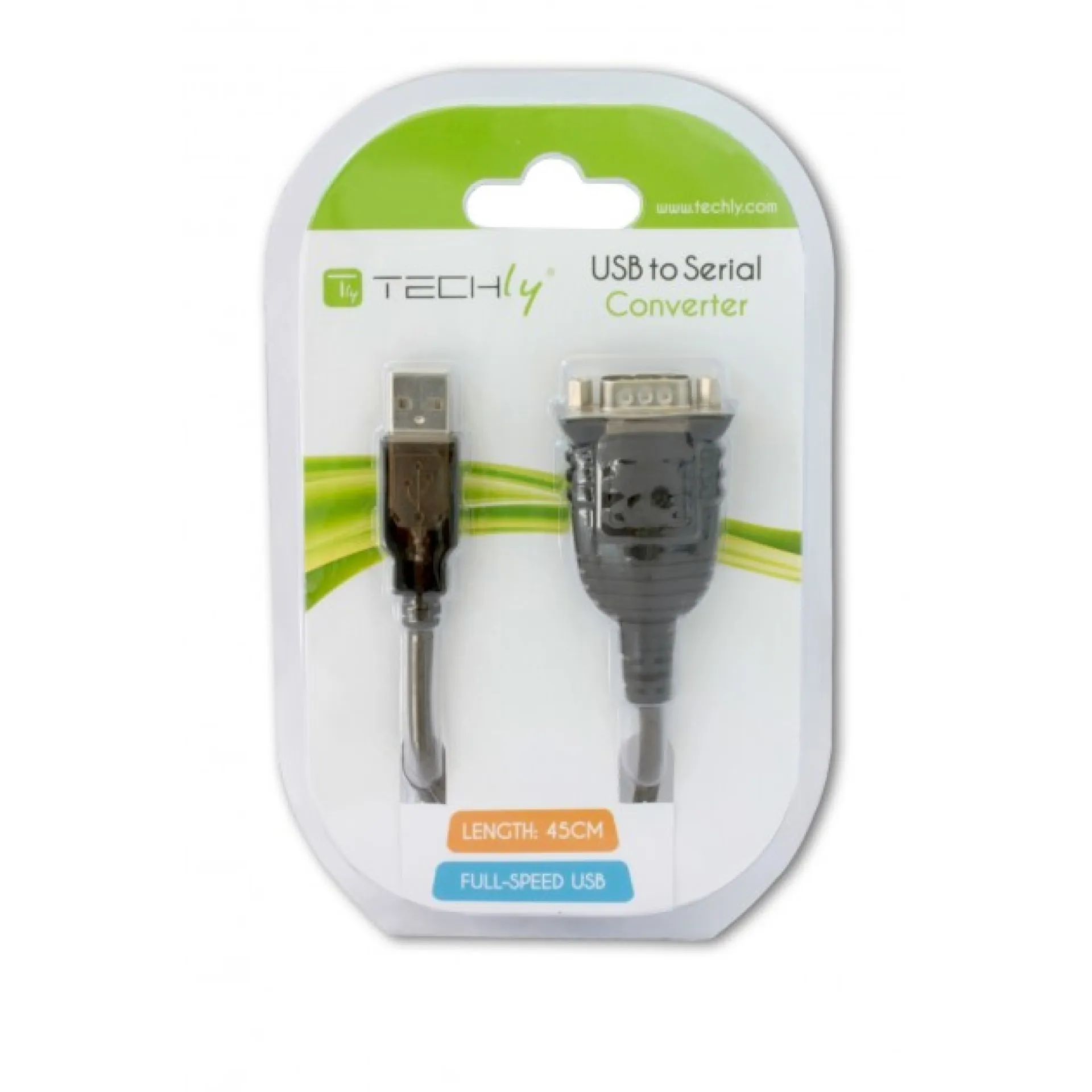 USB to Serial Techly Adapter Converter,USB AM auf RS232 port, 9-pin m – Bild 2