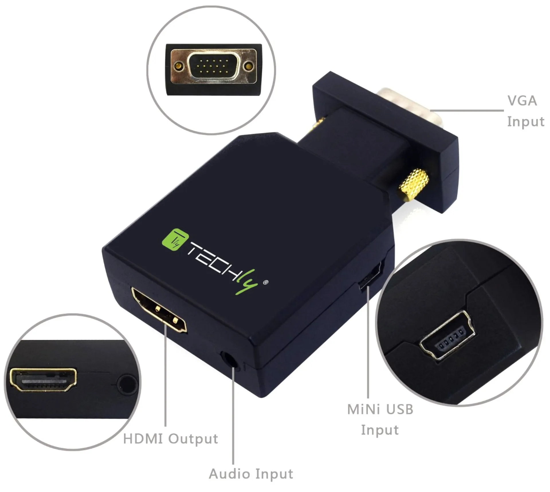 VGA/Audio zu HDMI Mini Konverter – Bild 3