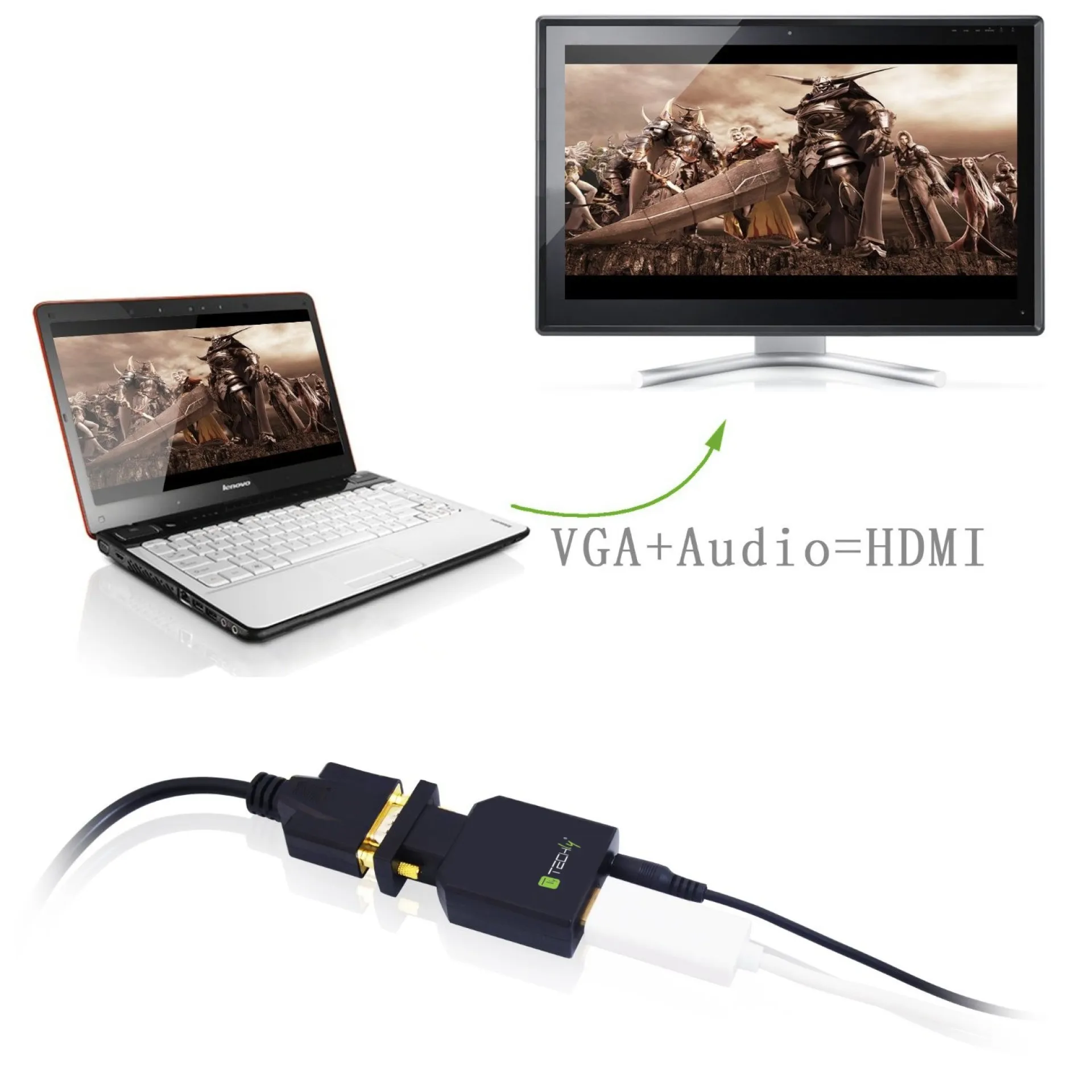 VGA/Audio zu HDMI Mini Konverter – Bild 5