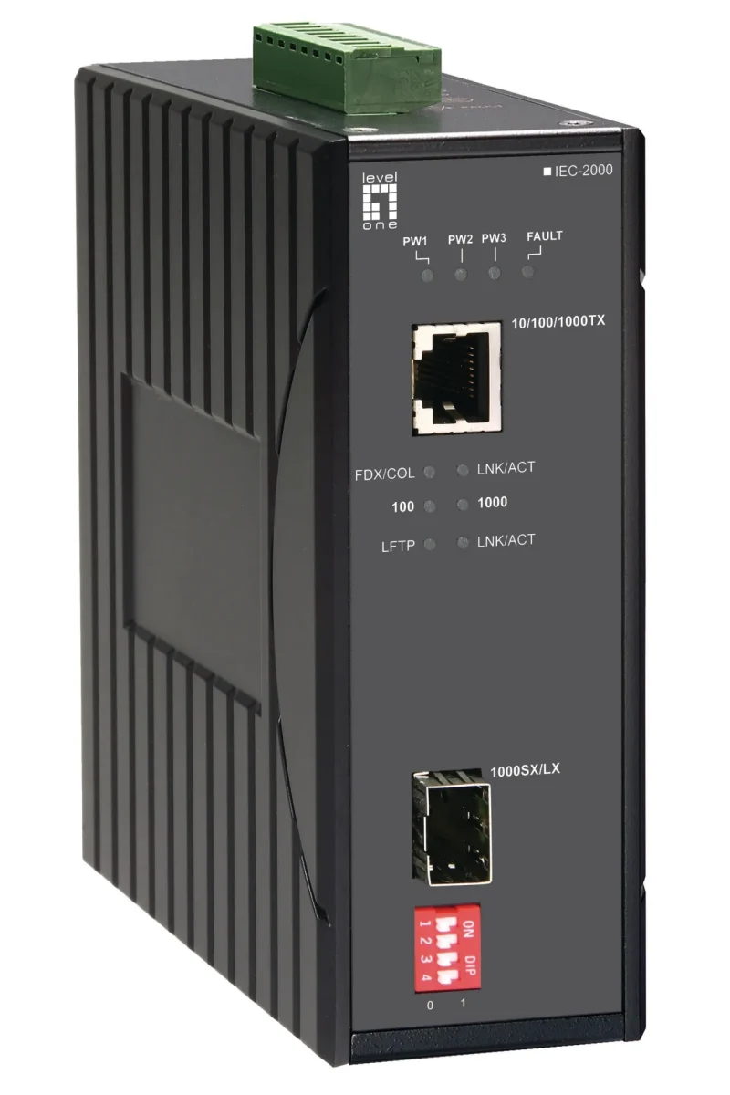 Konverter 10/100/1000 BASE-T to Gigabit SFP Industrie