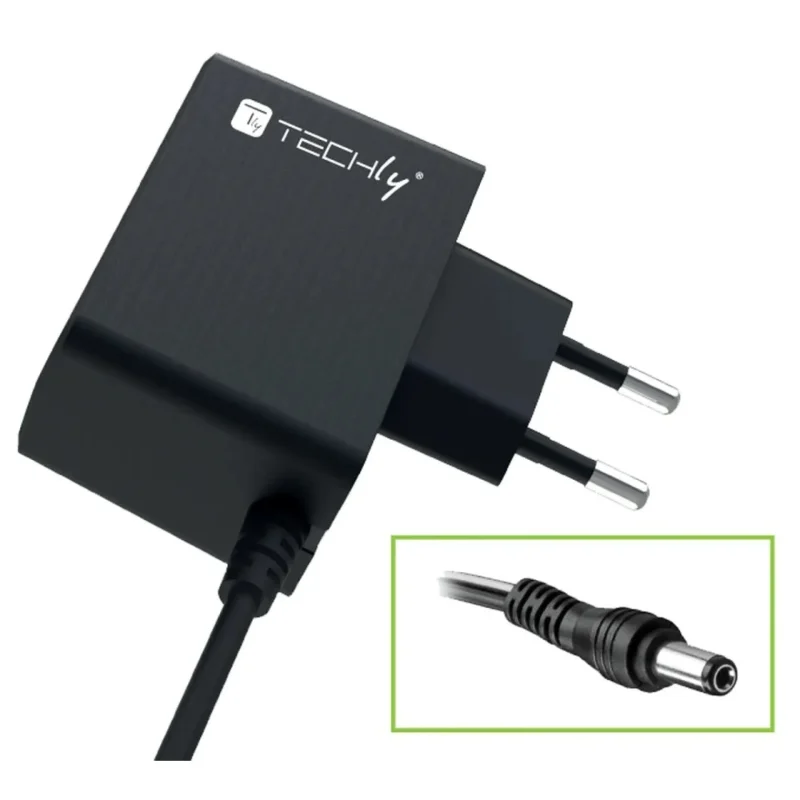 AC/DC Power Supply 5V 1A Plug 5.5×2.1mm Slim Black