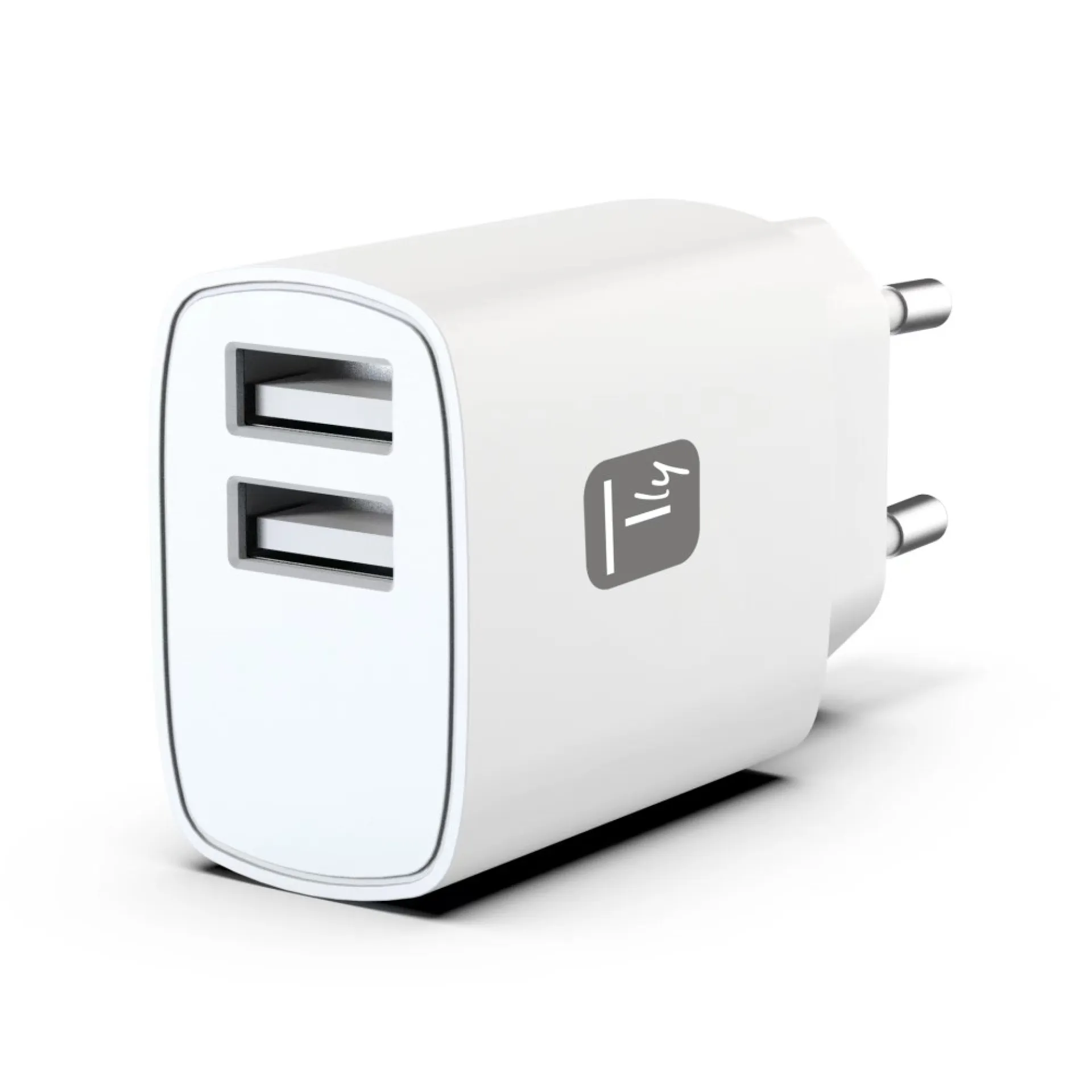Ladegerät 2x USB-A 12W weiß – Bild 2