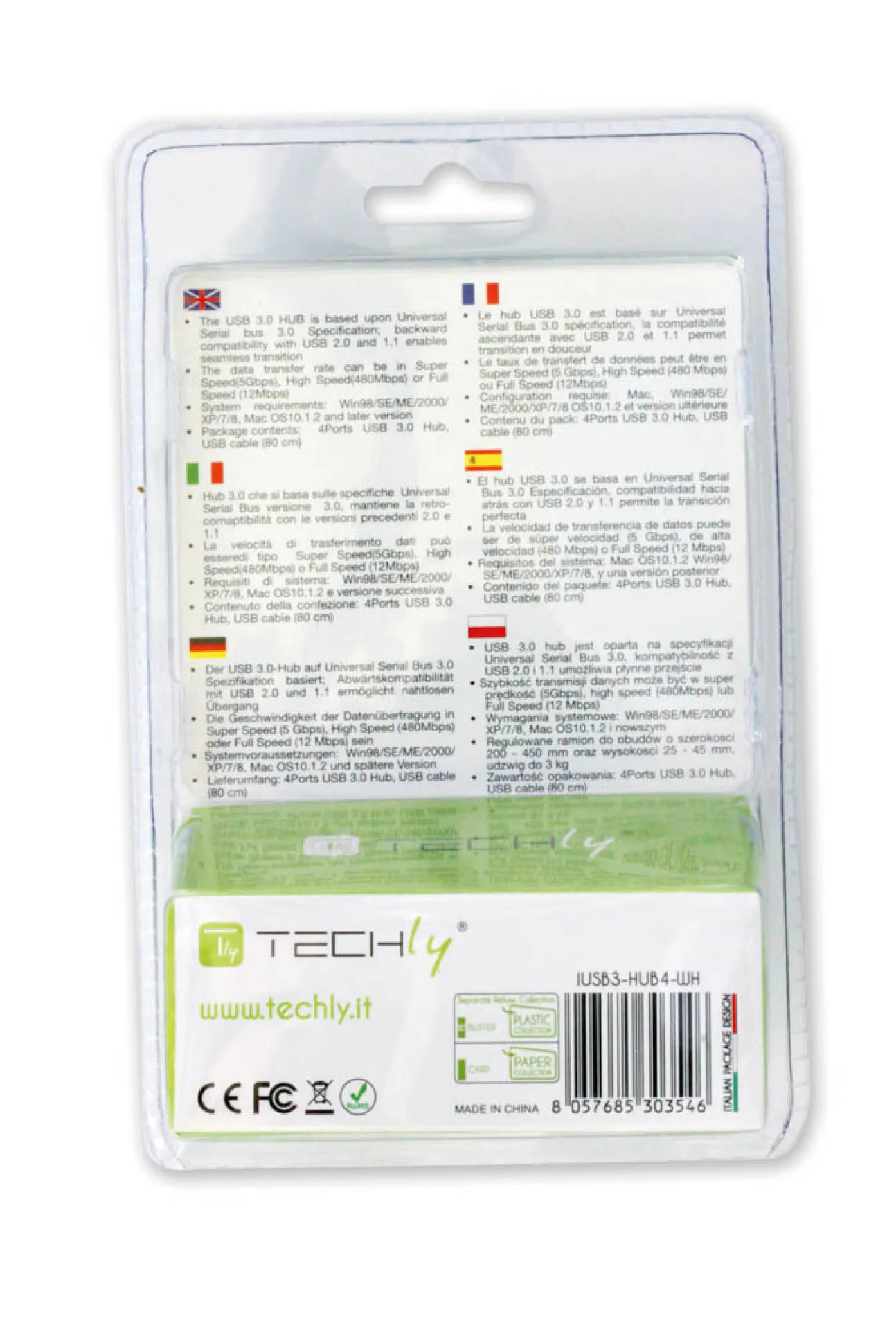 USB 3.0 Super Speed Hub 4-Port – Bild 6