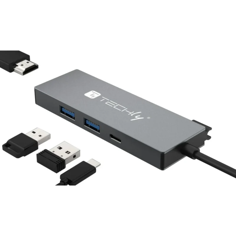 Techly USB3.2 Type-C Docking Station 2x USB-A, 1x USB-C, 1x HDMI