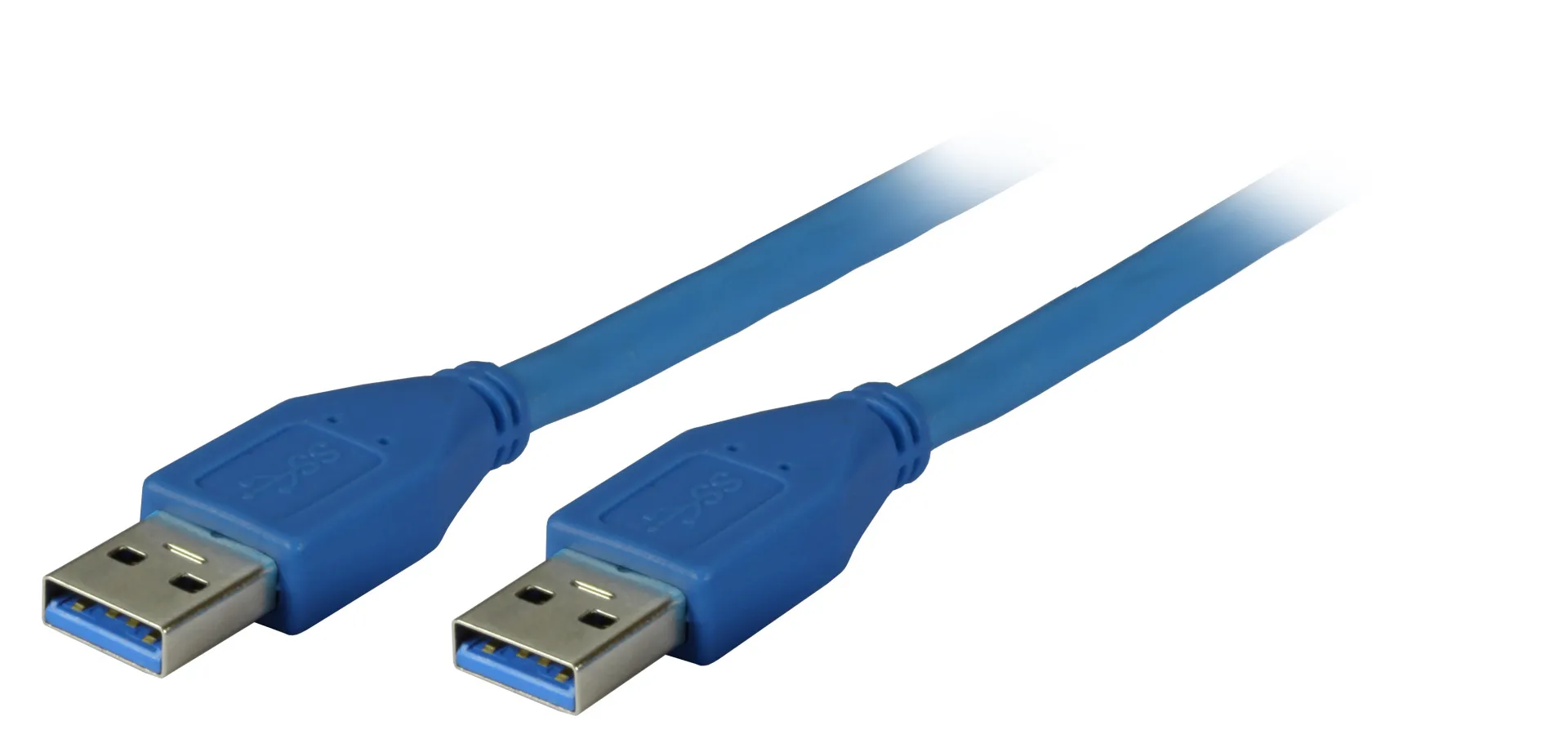 USB3.0 Anschlusskabel A-A, St.-St., 3,0m, schwarz, Premium – Bild 2