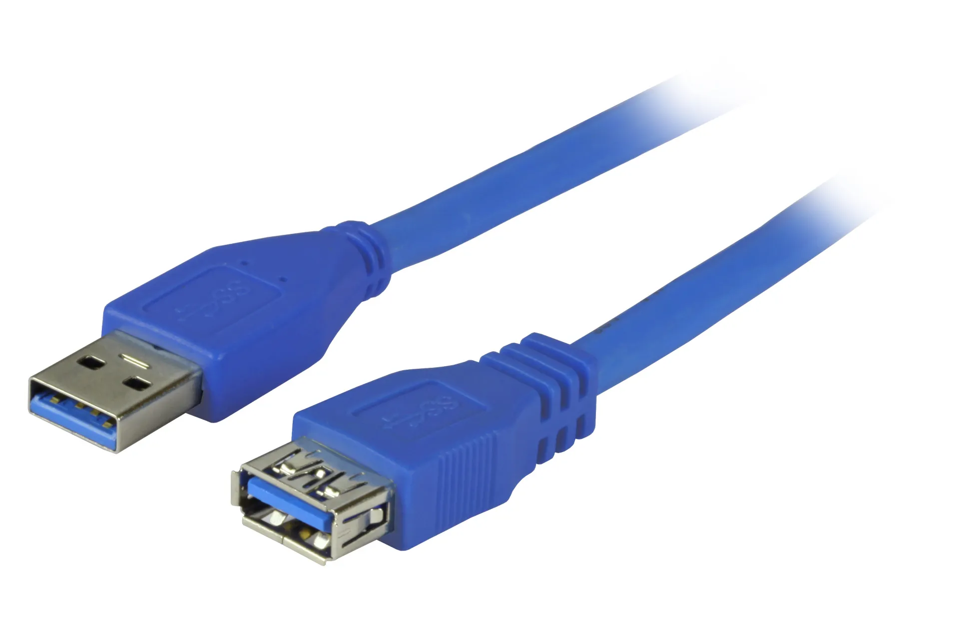 USB3.0 Verlängerungskabel A-A, St.-Bu., 1,0m, schwarz, Premium – Bild 2