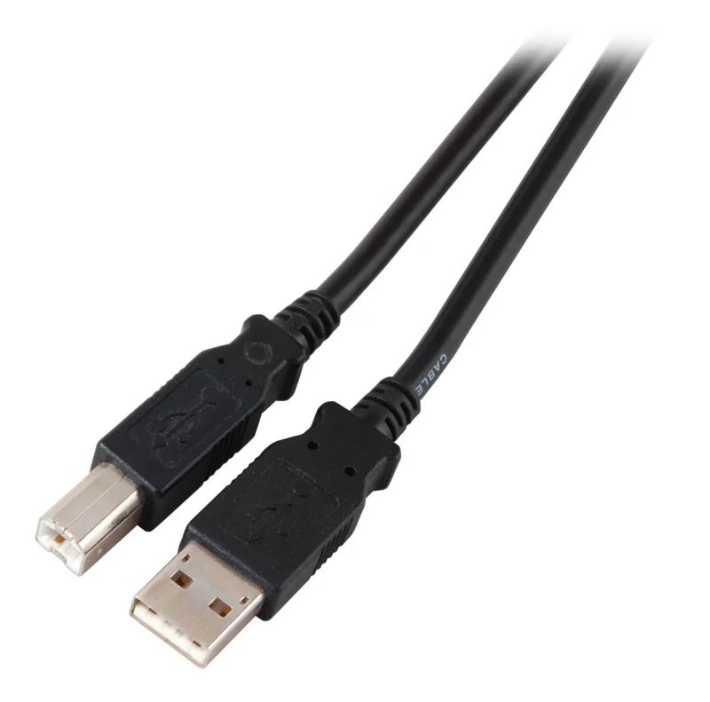 USB2.0 Anschlusskabel A-B, St.-St., 0,5m, schwarz, Classic